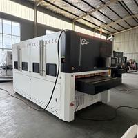 Machine de polissage et d'ébavurage automatique SR-TECH pour tôles plates de 1600 mm, avec brosse à bande abrasive, certifiée CE, 35 kW, multi-tension