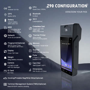 Özelleştirilebilir ZCS Z90 CE sertifikalı güvenli CPU ödeme <span class=keywords><strong>POS</strong></span> sistemi tüccar için SDK ile el Android <span class=keywords><strong>POS</strong></span> - Product Image 6