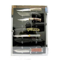 Vitrine à couteaux en plexiglas personnalisée, présentoir à couteaux en acrylique transparent avec serrure