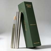 Étui porte-miswak en aluminium anodisé de qualité supérieure avec bouchon à vis, coffret cadeau avec logo personnalisé
