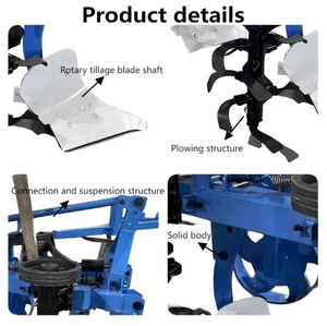 4WD ruota integrata rotativa tornitura profonda macchina di aratura per il terreno rotto verticale rotativo aratri trattori - Product Image 6