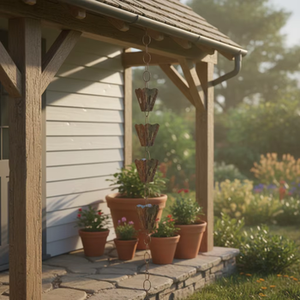 Chaînes de pluie avec finition naturelle, en cuivre pur, utilisé pour le système de canalisations - Product Image 3