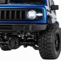Voiture RC tout-terrain 4x4 de qualité hobby, SUV télécommandé 2,4 GHz, bleu, Rock Crawler, ABS+Métal, LED, 1:10, pour drift et escalade, cadeau