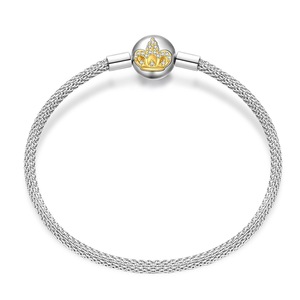 Venta al por Mayor de Brazaletes de Plata de Ley 925 de Alta Calidad con Dijes de Flores y Mariposas, Joyería para Mujer, Regalo - Product Image 6