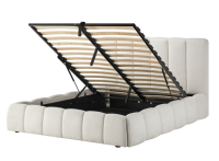 Cadre de lit ottoman rembourré sur mesure avec rangement à vérin à gaz - Base de lit plateforme moderne Fabricant de lits OEM/ODM