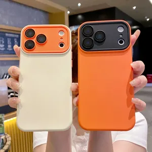 Custodia per Telefono in Silicone Liquido Colorato alla Moda per <span class=keywords><strong>iPhone</strong></span> 17 Air 16 15 14 Plus 13 12 <span class=keywords><strong>11</strong></span> Pro Max, <span class=keywords><strong>Cover</strong></span> Antiurto con Bordo Protettivo - Product Image 1