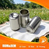 Canette de bière en aluminium légère et écologique de 330 ml avec logo personnalisé, facile à ouvrir, pour l'emballage de bières artisanales et de sodas