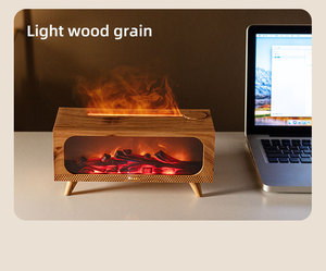 Diffuseur d'arômes à flamme de cheminée USB personnalisé en usine, 150 ml, humidificateur ultrasonique avec télécommande - Product Image 6