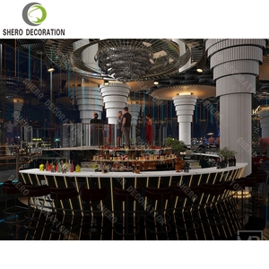 Thiết kế sang trọng quầy <span class=keywords><strong>bar</strong></span> bàn truy cập rượu vang cửa hàng đồ nội thất Chất lượng cao nhà hàng thiết bị - Product Image 3