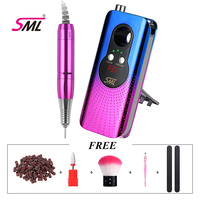 Machine à polir les ongles sans fil professionnelle de haute qualité, mini perceuse à ongles diamantée sans balais, portable, rechargeable par USB