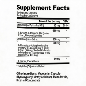 Poudre pour améliorer la concentration, la mémoire, la clarté mentale et soutenir les fonctions cognitives - Usage adulte 500g - Product Image 5