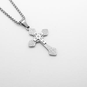 Hip Hop Double Layer <b>Cross</b> Religious Anti Non Tarnish Free WaterProof Stainless Steel Fashion Jewelry Pendant <b>Necklaces</b> for Men - Product Image 6