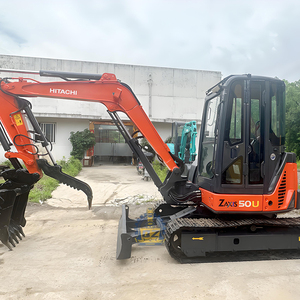 <span class=keywords><strong>HITACHI</strong></span> utilisé ZX50U zéro-queue balançoire japon ZX50 ZAXIS 50 5Ton 5T pelle hydraulique machines excavatrice pour l'aménagement paysager - Product Image 4