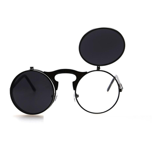 Goitc Punk ronda de <span class=keywords><strong>gafas</strong></span> de sol de las mujeres para hombre de marca de diseñador Flip clásico <span class=keywords><strong>gafas</strong></span> de sol hombre - Product Image 2