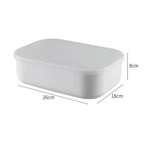 Descuento a granel Heavy Duty Lidded Rectángulo Plástico blanco Almacenamiento doméstico para la organización del hogar Misceláneas <span class=keywords><strong>Caja</strong></span> de almacenamiento de plástico - Product Image 3