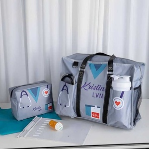 Ensemble de sac de voyage en nylon de grande capacité 22 pouces sac fourre-tout de plage trousse de toilette de lavage portable pour le camping en plein air - Product Image 5