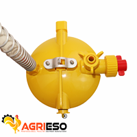 Nouveau régulateur de pression d'eau en plastique AGRIESO de haute qualité avec débit de 0,3 à 0,8 L/min pour abreuvoirs à tétine pour élevages de poulets