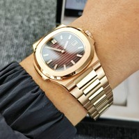 Montre automatique mécanique de luxe unisexe de haute qualité, sport et mode, en acier inoxydable, avec aiguilles luminescentes, cadran, étanche 5 bars