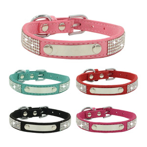 Holesale-<span class=keywords><strong>collar</strong></span> de cadena de perro grabado con placa de identificación, deslizante - Product Image 1