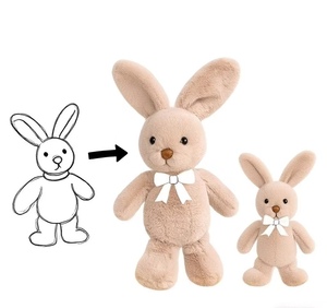 OEM ODM Custom 2026 Soft Stuffed Animal <strong>Rabbit</strong> Plushie Long Ear Easter Bunny with Mesh Lining Custom Plush <strong>Toys</strong> Manufactures Cpc - Product Image 1