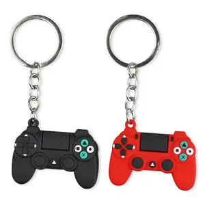 מחזיק מפתחות ידית למשחקי וידאו מותאם אישית פשוט 3d Pvc טבעת מפתחות לוגו מותאם אישית מחזיק מפתחות לגברים