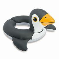 Bouée gonflable en PVC en forme de pingouin, pliable, pour enfants, jouet de natation portable et sûr pour les sports nautiques et la piscine