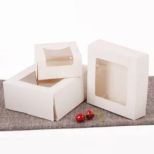 Caja de cartón de grado alimenticio para hornear postres, panadería, gran oferta