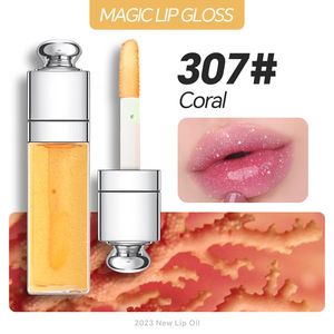 Gloss à lèvres volumisant personnalisable MLM en tube argenté, OEM ODM, 3ml, huile transparente repulpante, réduit les ridules, soin hydratant pour les lèvres - Product Image 1