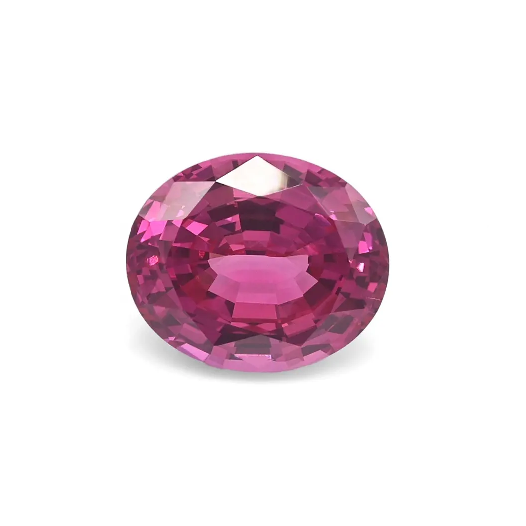 Synthetic Corundum Loose Stones Lab Created Gemstones Oval Cut Purple Sapphire