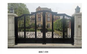 Puertas <span class=keywords><strong>de</strong></span> Hierro Forjado <span class=keywords><strong>de</strong></span> Estilo Europeo <span class=keywords><strong>para</strong></span> Jardín, Patio, Garaje, Antirrobo, <span class=keywords><strong>para</strong></span> Villas Grandes, Puertas Exteriores Delanteras <span class=keywords><strong>para</strong></span> el Hogar - Product Image 3