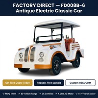 Venta al por Mayor de Autos Clásicos Eléctricos Antiguos Tarion de 5 Plazas, Vehículo Turístico Retro Vintage, Motor de CA de 4.0kW de Fábrica OEM