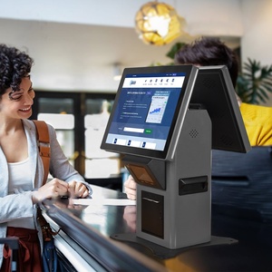 Factory Cheap Price 15.6/18.5'' Multi-channel Playback Desktop Kiosk Flat Screen Receipt <b>Printer</b> Barcode <b>Scanner</b> Pos - Product Image 1