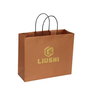 Bolsas de compras de <span class=keywords><strong>papel</strong></span> Kraft, logotipo impreso multicolor de lujo personalizado, <span class=keywords><strong>se</strong></span> pueden <span class=keywords><strong>reutilizar</strong></span>, bolsas de embalaje, bolsas de compras - Product Image 1