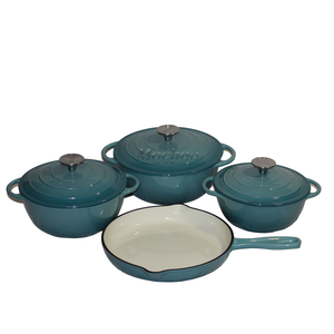 Casserole en <span class=keywords><strong>fonte</strong></span> <span class=keywords><strong>émaillée</strong></span> russe de haute qualité avec logo personnalisé, antiadhésive, pour la cuisson et les soupes - Product Image 1