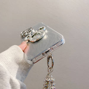 <span class=keywords><strong>Coque</strong></span> de téléphone en TPU brillant miroir à paillettes pour <span class=keywords><strong>iPhone</strong></span> 16 Pro Max Style coréen Ins luxe couverture de téléphone à la mode pour femmes pour 15 14 13 12 11 - Product Image 5