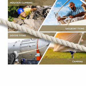 Cordon en <span class=keywords><strong>polyamide</strong></span> torsadé 3 brins de 600 pieds, corde en nylon PA haute résistance, polyvalente pour l'attelage, l'accrochage et l'exercice, idéale pour la marine et l'industrie. - Product Image 5