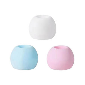 Soporte para cepillos de dientes de tierra de diatomeas, estante de almacenamiento redondo de secado rápido para lavabo de baño, blanco, azul, rosa, amarillo - Product Image 3