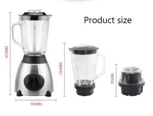 热卖现货1.5L 2合1搅拌机和饮料制造商榨汁机850w 5速不锈钢罐电动食品搅拌机 - Product Image 5