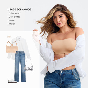<span class=keywords><strong>Soutien</strong></span>-<span class=keywords><strong>gorge</strong></span> <span class=keywords><strong>bandeau</strong></span> polyvalent <span class=keywords><strong>sans</strong></span> bretelles à couvrance totale, antidérapant, avec bonnets moulés fixes et tissu FeelSoft, couvrant les mamelons, vente en gros - Product Image 5