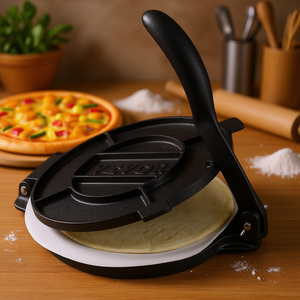 Prensa para tortillas Vevor de 10 pulgadas de hierro fundido con mango antideslizante para hacer tortillas, pizza y roti - Product Image 2