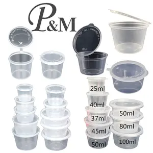 PM Custom High Quality Customized Plastic Sauce Container Sauce Cups Consult me for specific prices