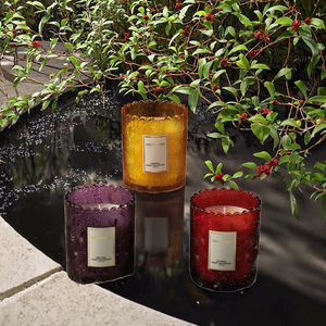 Romantic Soy <b>Wax</b> Aromatherapy Candles Scented Luxury Delicate Embossed Glass Jar Pillar Long-lasting Environment-Friendly - Product Image 4