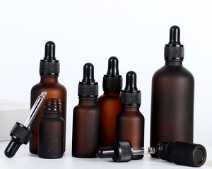 100 flacons compte-gouttes en verre noir mat avec tube en papier pour huiles essentielles, parfums, soins des cheveux et de la barbe, et sérums oculaires - 1oz/2oz/3oz - Product Image 2