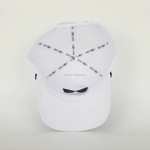 防水5パネルポリエステルゴルフハット、カスタムロゴPVCパッチ付き、ゴラス・ペルソナリサダス、アウトドアスポーツ、レーザーカット穴あき野球帽 - Product Image 3