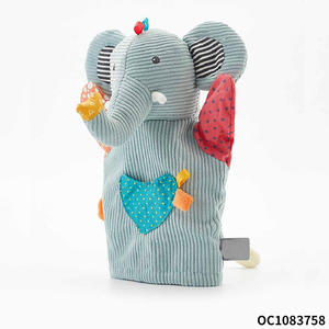 Marioneta de Mano de Elefante de Dibujos Animados, Juguete de Peluche al por Mayor para Niños Pequeños, Juego de Roles con Sonido de Campana, Juegos Divertidos para la Familia - Product Image 3