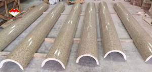 Columna de granito blanco claro moderna, <span class=keywords><strong>pilar</strong></span> de granito para exteriores, diseño de pilares de granito de China para decoración del hogar - Product Image 4