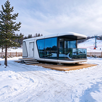 Maison préfabriquée Apple Cabin Space Capsule, maison modulaire miniature mobile pour resort, glamping, séjour en famille