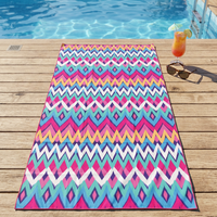 Double-Sided Printed Eco-Friendly Quick-Dry Beach Towel Bulk Wholesale with Logo for Promotional Custom Use