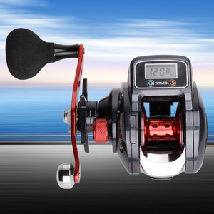 Moulinet de pêche au lancer d'appâts avec compteur de ligne, roulement 9 + 1, moulinet de pêche au lancer d'appâts avec affichage numérique, 6.3:1 - Product Image 4