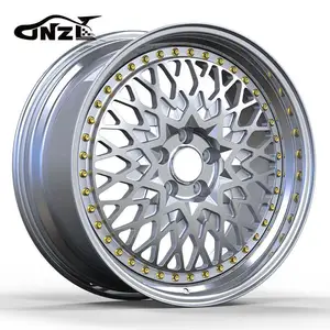 Zhenlun 18 Inch 5x1143 5x100 Aluminum Alloy 2 Pieces Forged Wheels For Passenger Car For Volvo VV